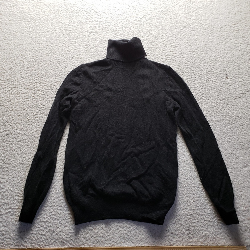 Joe Fresh Sweater Womens XS Black Turtleneck Long Sleeve Cashmere Knit Pullover